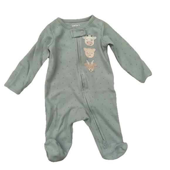 Lot Of 9 Baby Bodysuits Footie Pajamas Size 0-3 Months - Picture 5 of 7